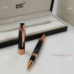 Replica Montblanc John F. Kennedy JFK Black& Rose Gold Rollerball Pen - NEW